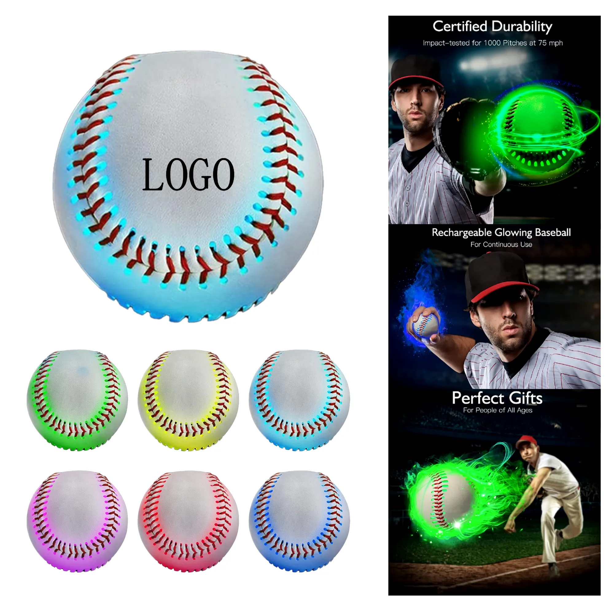 PVC Luminous Baseball Softball 3