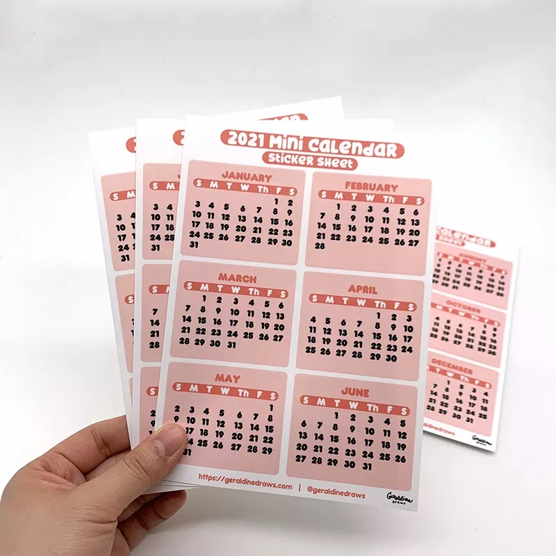 2024 Sticker Calendar 4