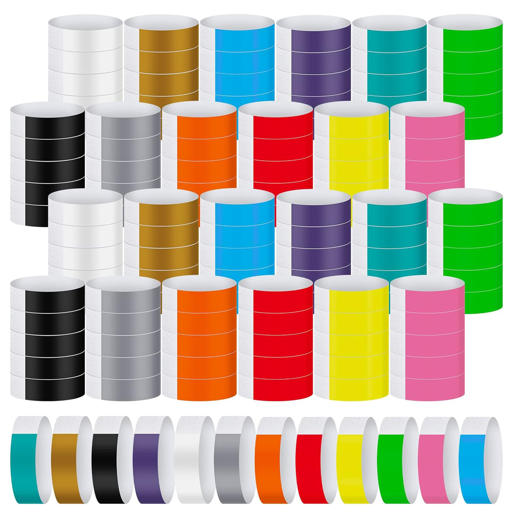 Full Color Waterproof Tear Resistant Paper Bracelets 2