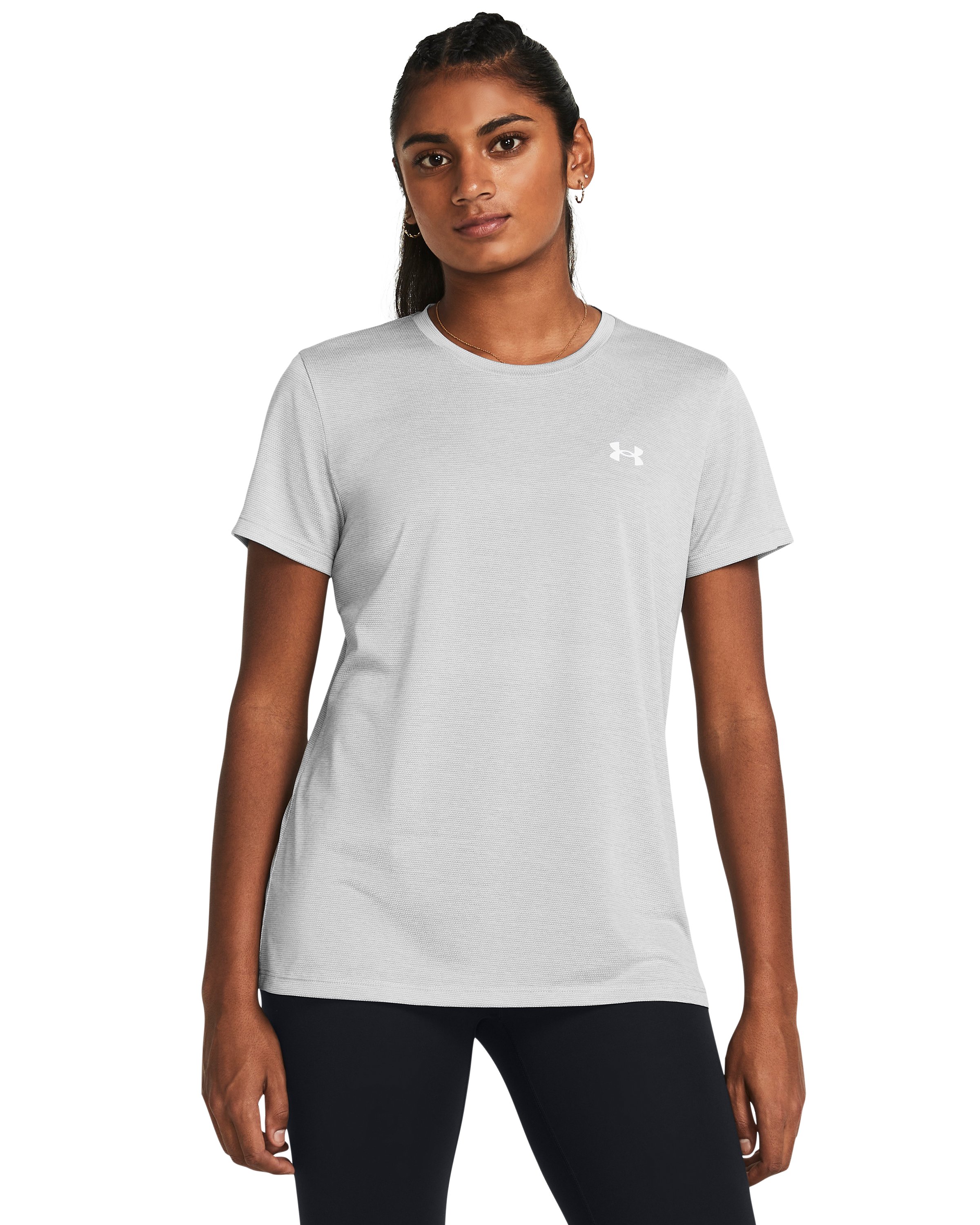 UA Tech Bubble Women's Short Sleeve 3