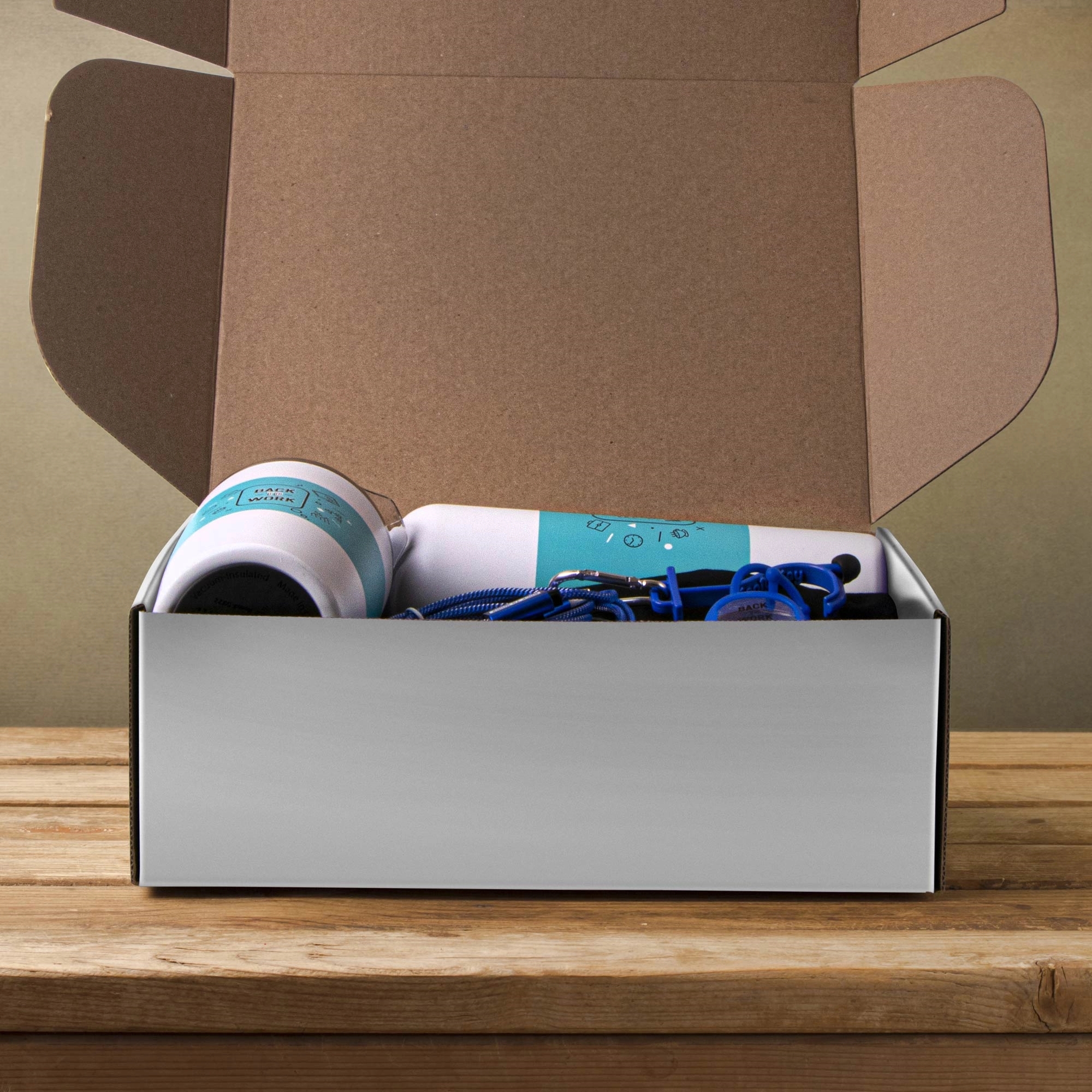 Full Color Printed Corrugated Box Large 11x9x4 8