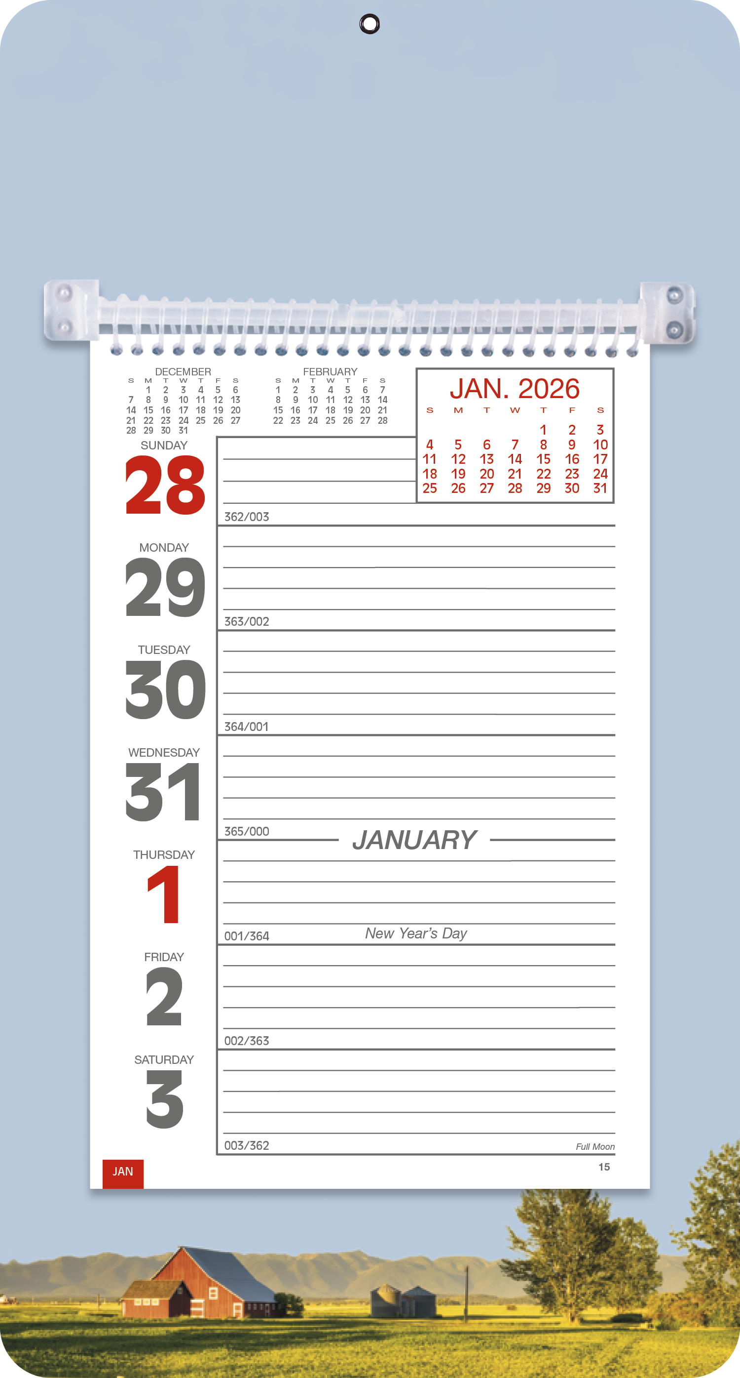 Triumph® Calendars Full-Color Weekly Memo Calendar 40