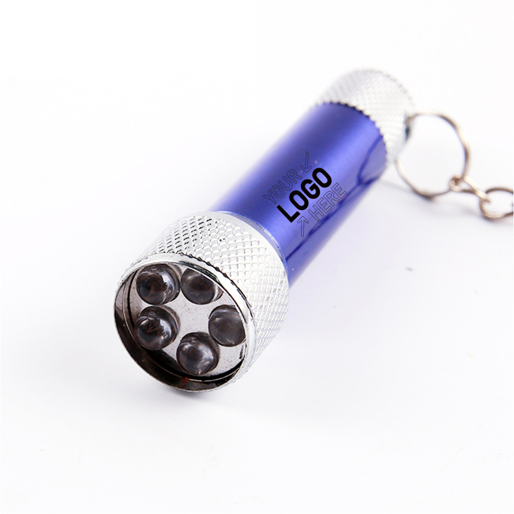 5 LED Aluminum Flashlight with Keychain 3