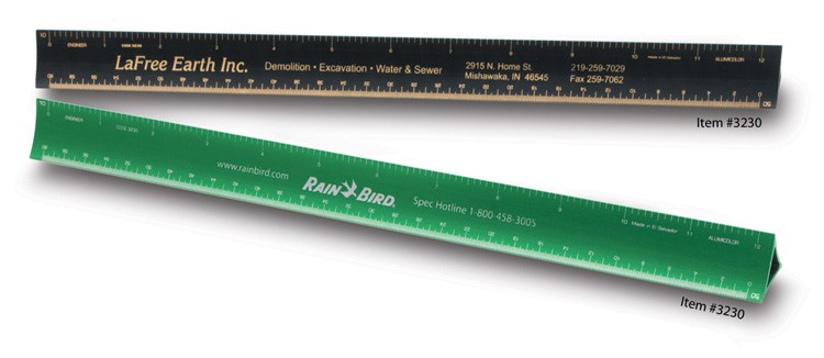 30cm Metric Mechanical Engineer Triangular Hollow Scale 1