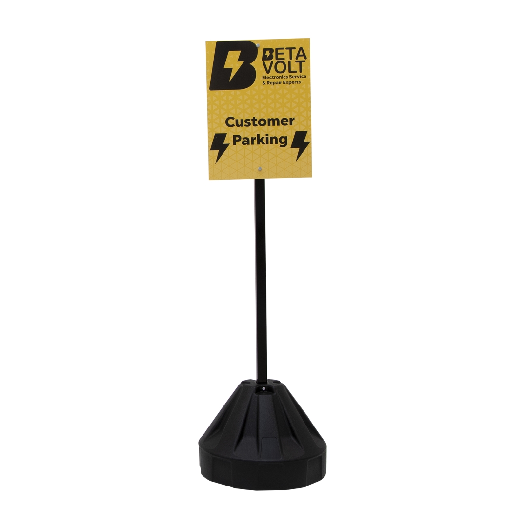 72" Rover Portable Sign Post Single-Sided Kit 7