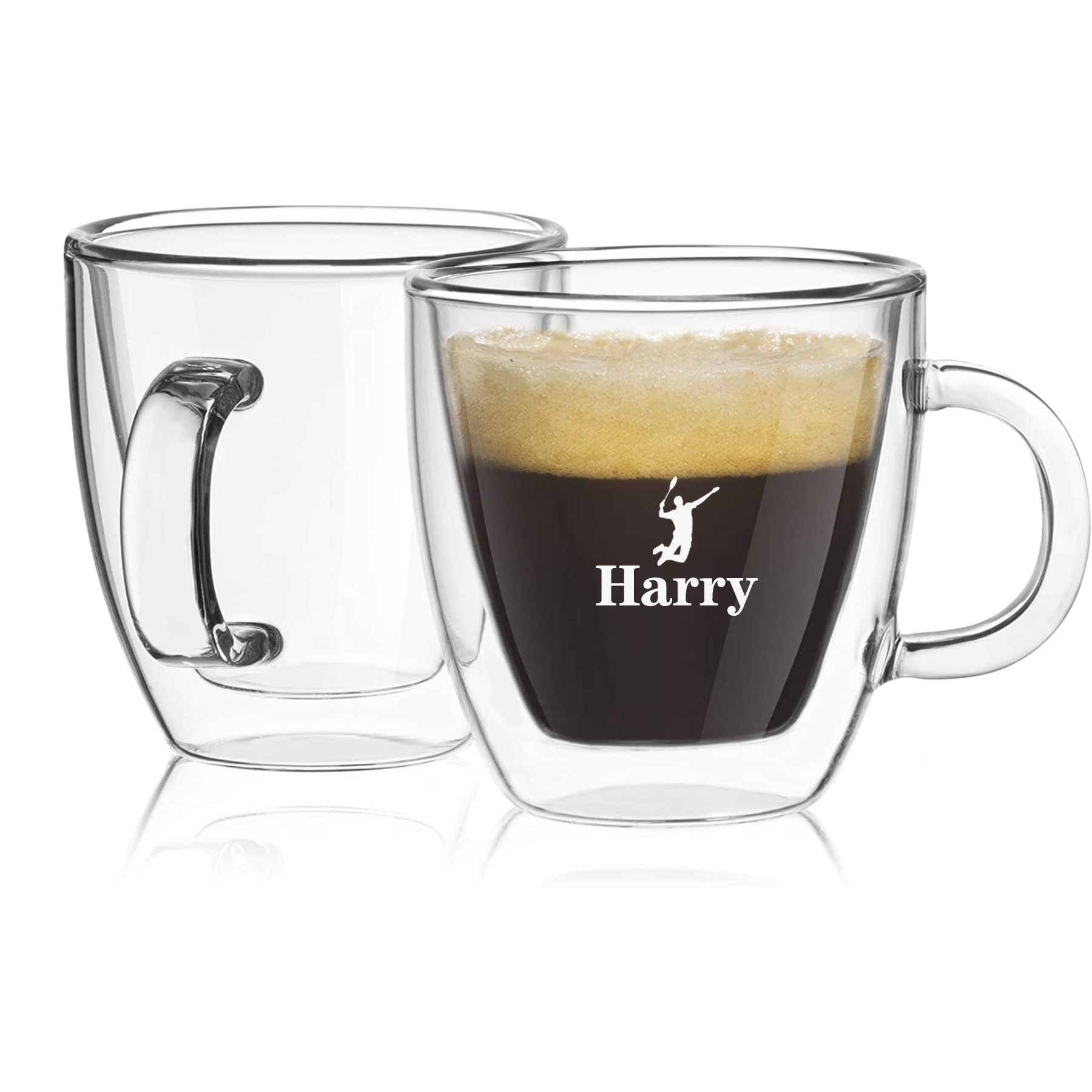 5.4 OZ Double Wall Insulated Glasses Espresso Mugs 1