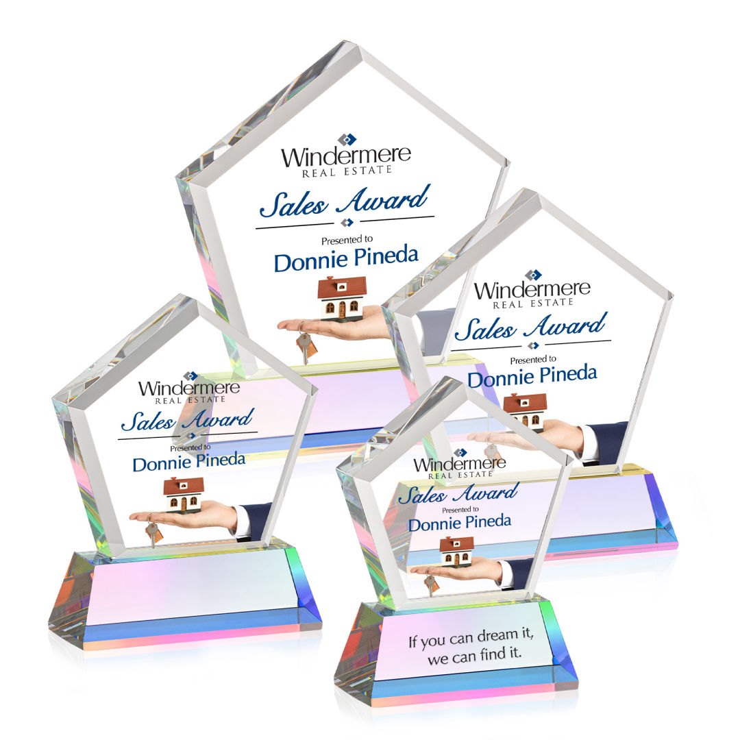 Genosee VividPrint™ Award on Base - Prismatic 12