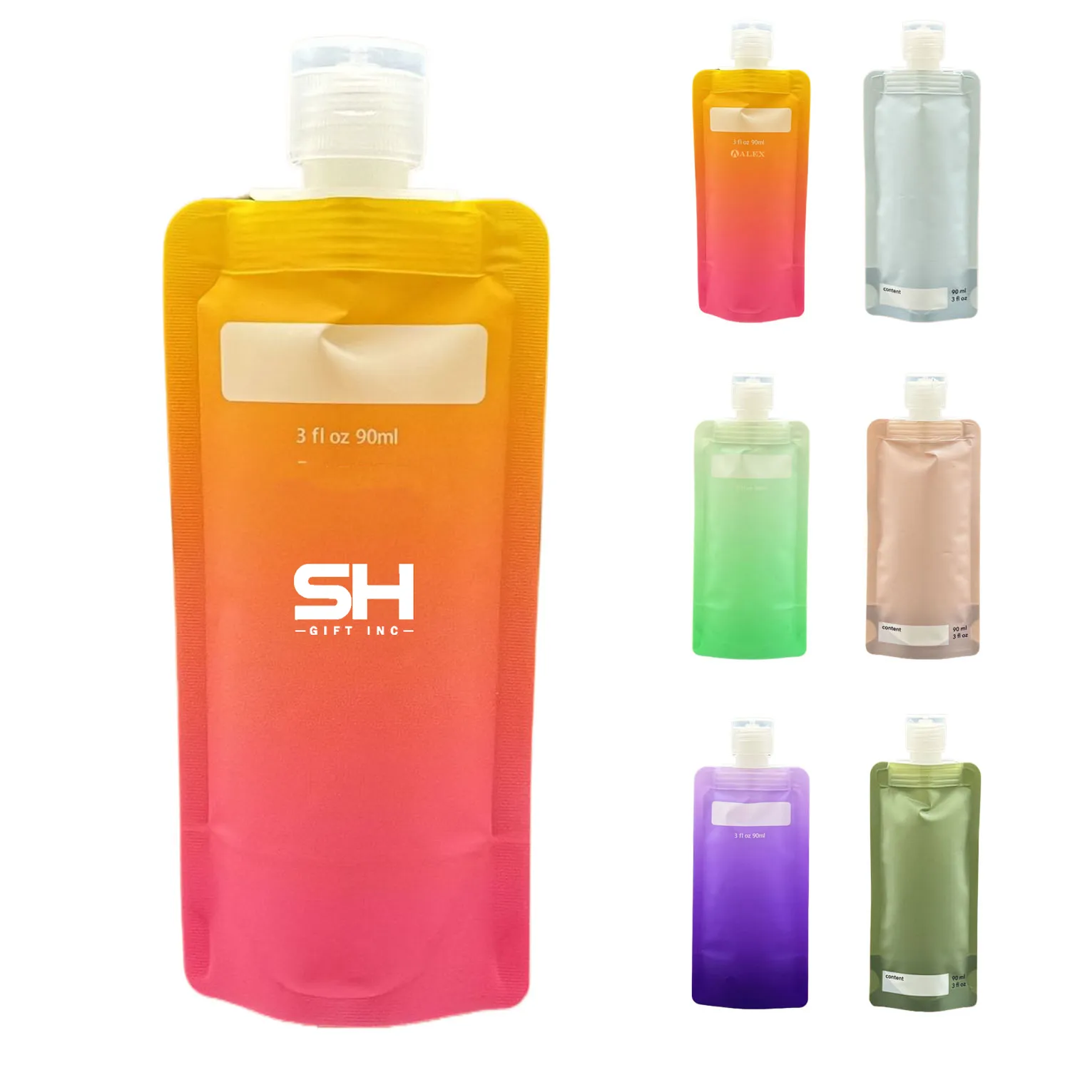 3oz Refillable Squeeze Toiletry Pouch 2