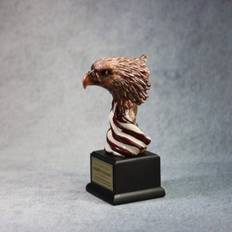 Eagle Head With The American Flag 1