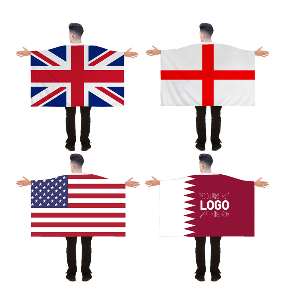 Qatar World Cup Customized National Flag Cloak