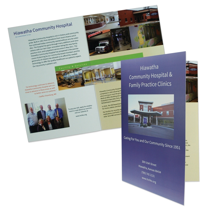 Half-Fold Brochure 8.5" x 11" folded in half to 5.5" x 8.5" - 100# Gloss Cover 2