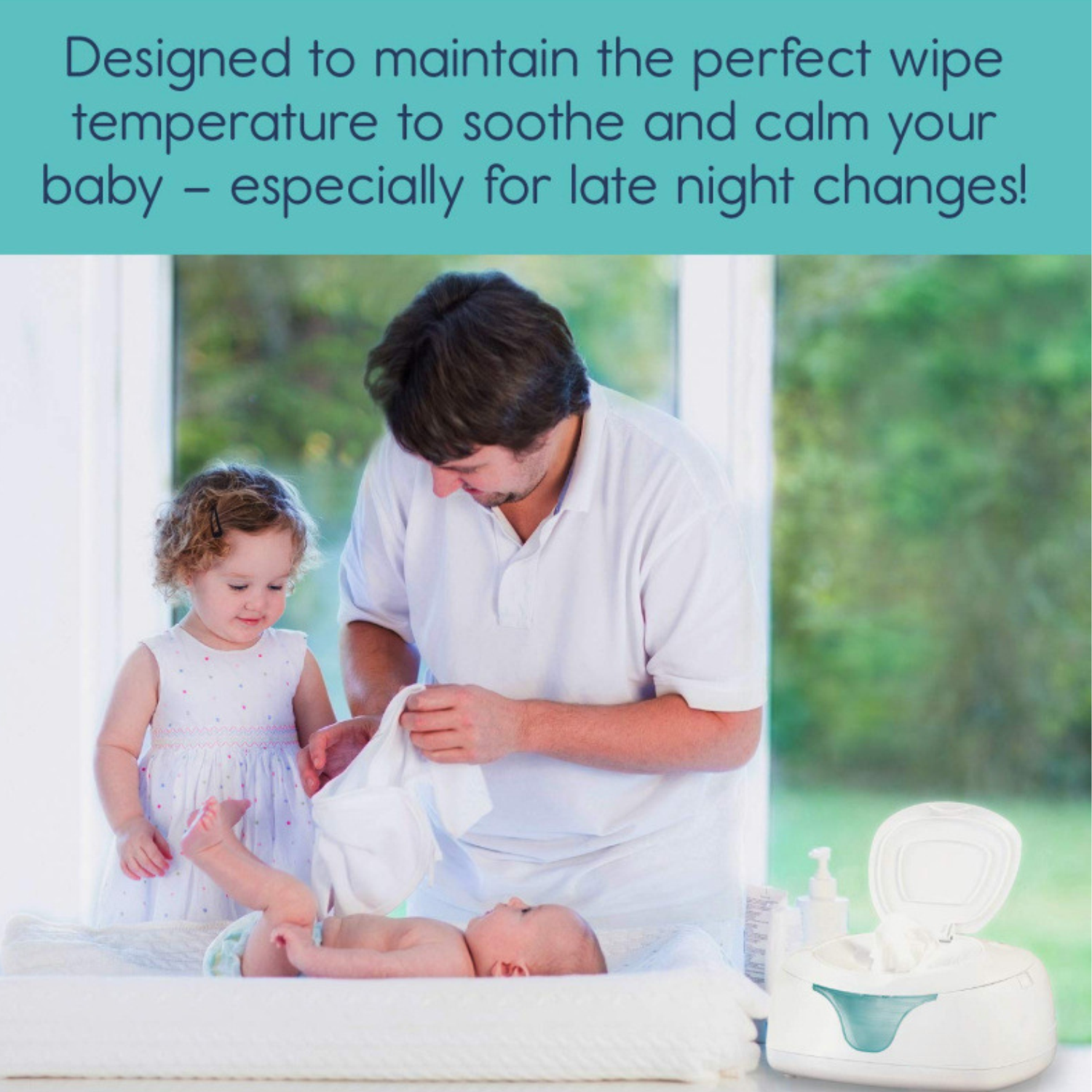 Baby LED Light Wet Wipe Warmer Dispenser 4