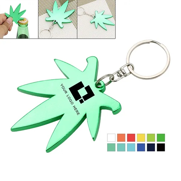 Cannabis Leaf  Bottle Opener Keychains 1