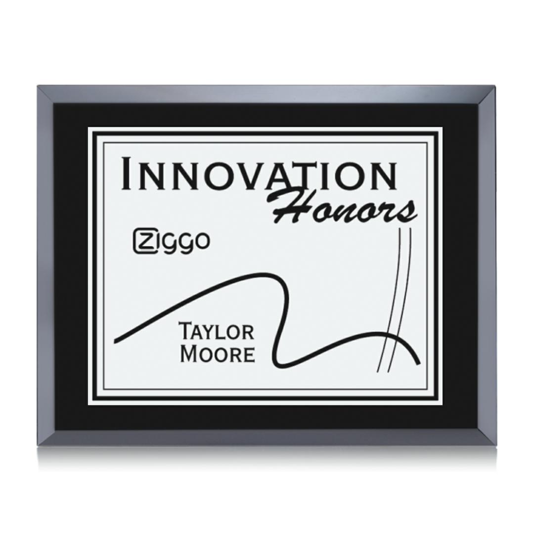 Avonlea/Everett Plaque - Black/Silver 1