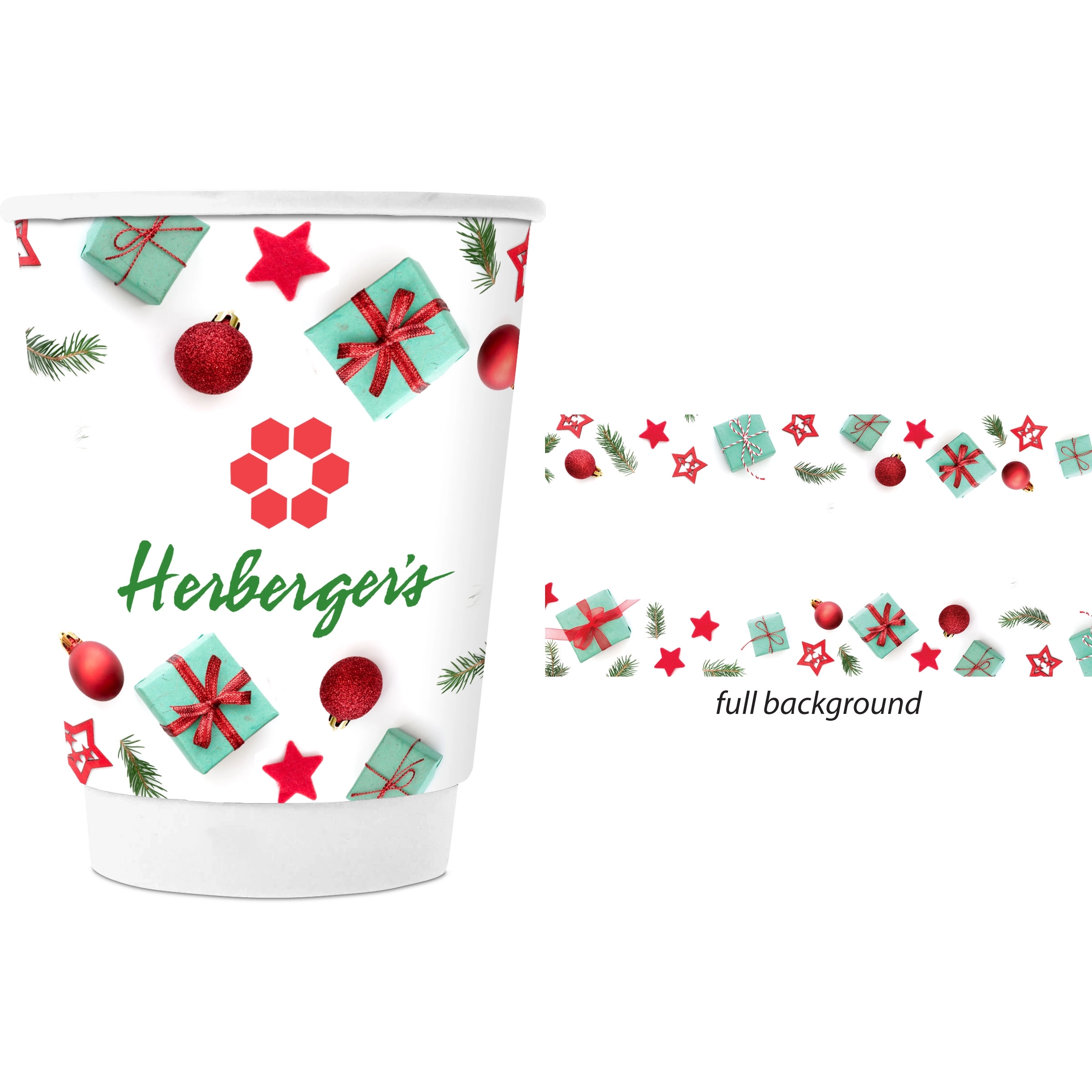 Holiday Themed 12 oz Double Wall Cup 7