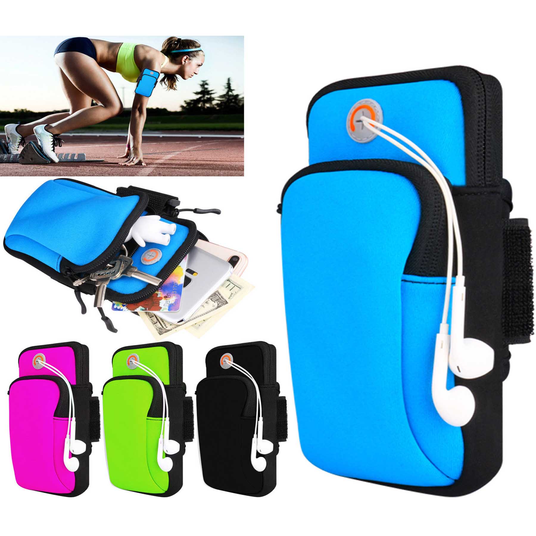 iBank ® Sport Armband compatible with iPhone 17,16,15 & Galaxy phones 1