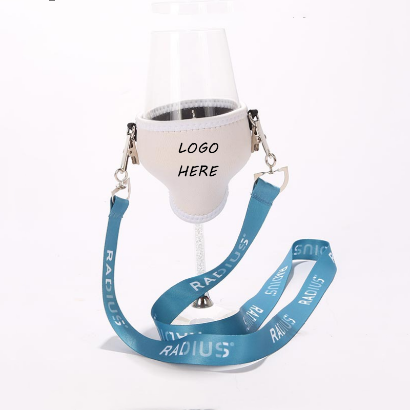 Neoprene Wine Glass Holder Lanyard 1