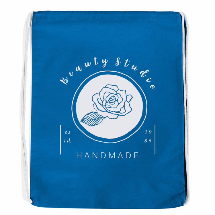 Colored Cotton Sports Pack, custom drawstring bag with logo imprint 42