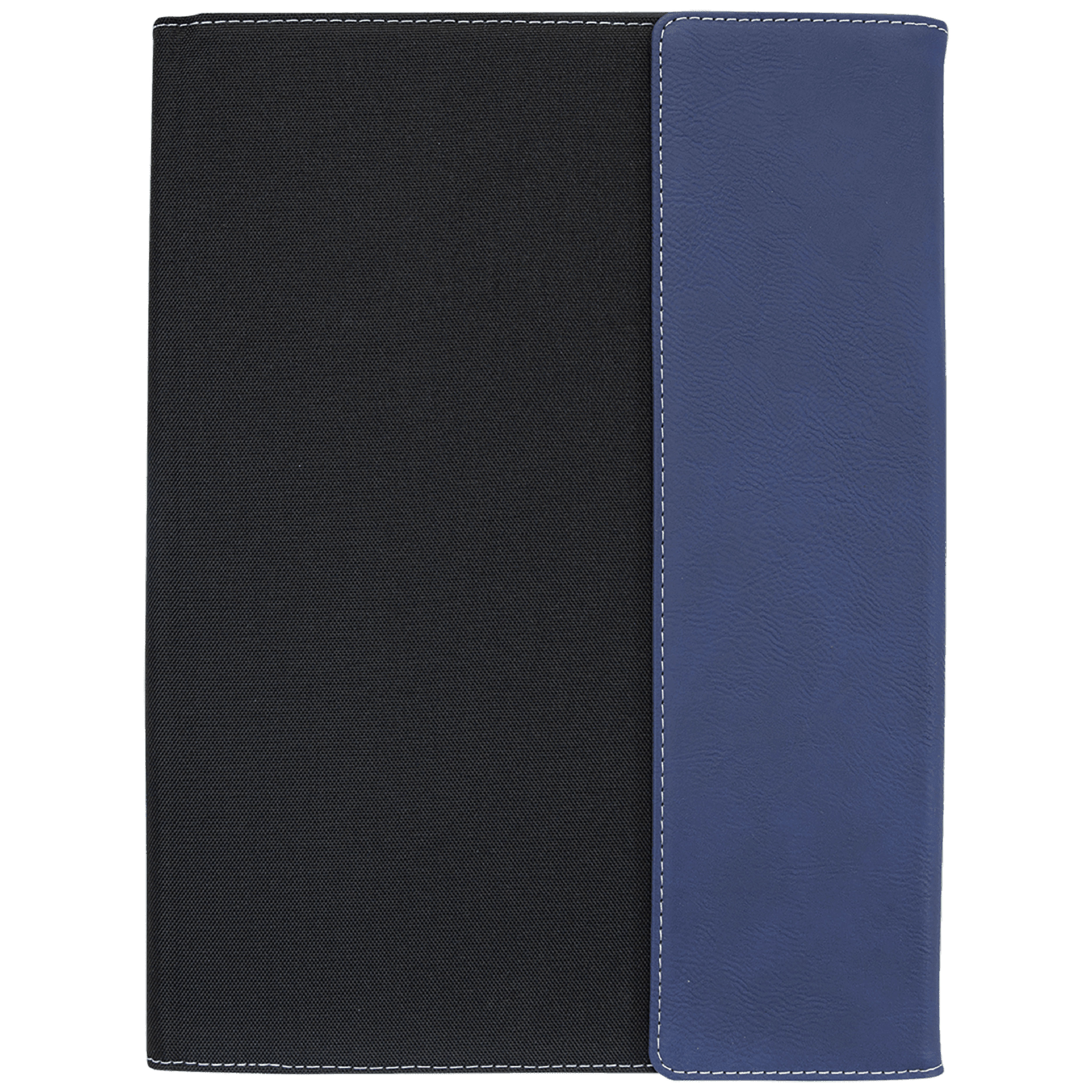 9" x 12" Blue/Silver Leatherette & Black Canvas Portfolio 5