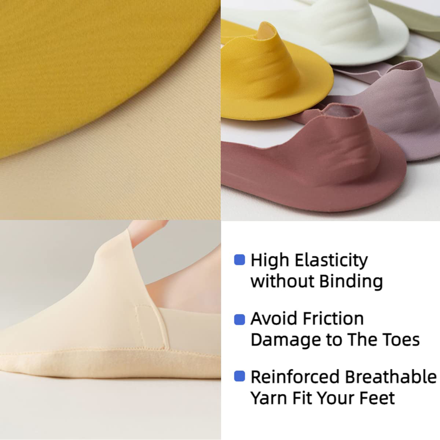 Womens Low Cut Liners for Flats & Boat Shoes Socks 2