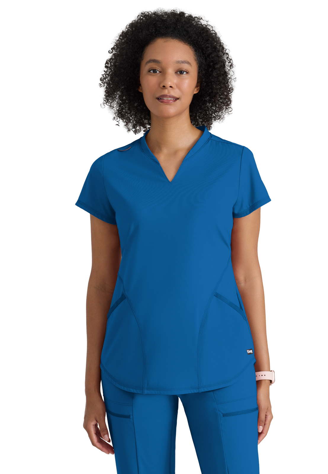 Grey's Anatomy Knit Stretch - Women's Two-Pocket V-Neck Define Scrub Top 11