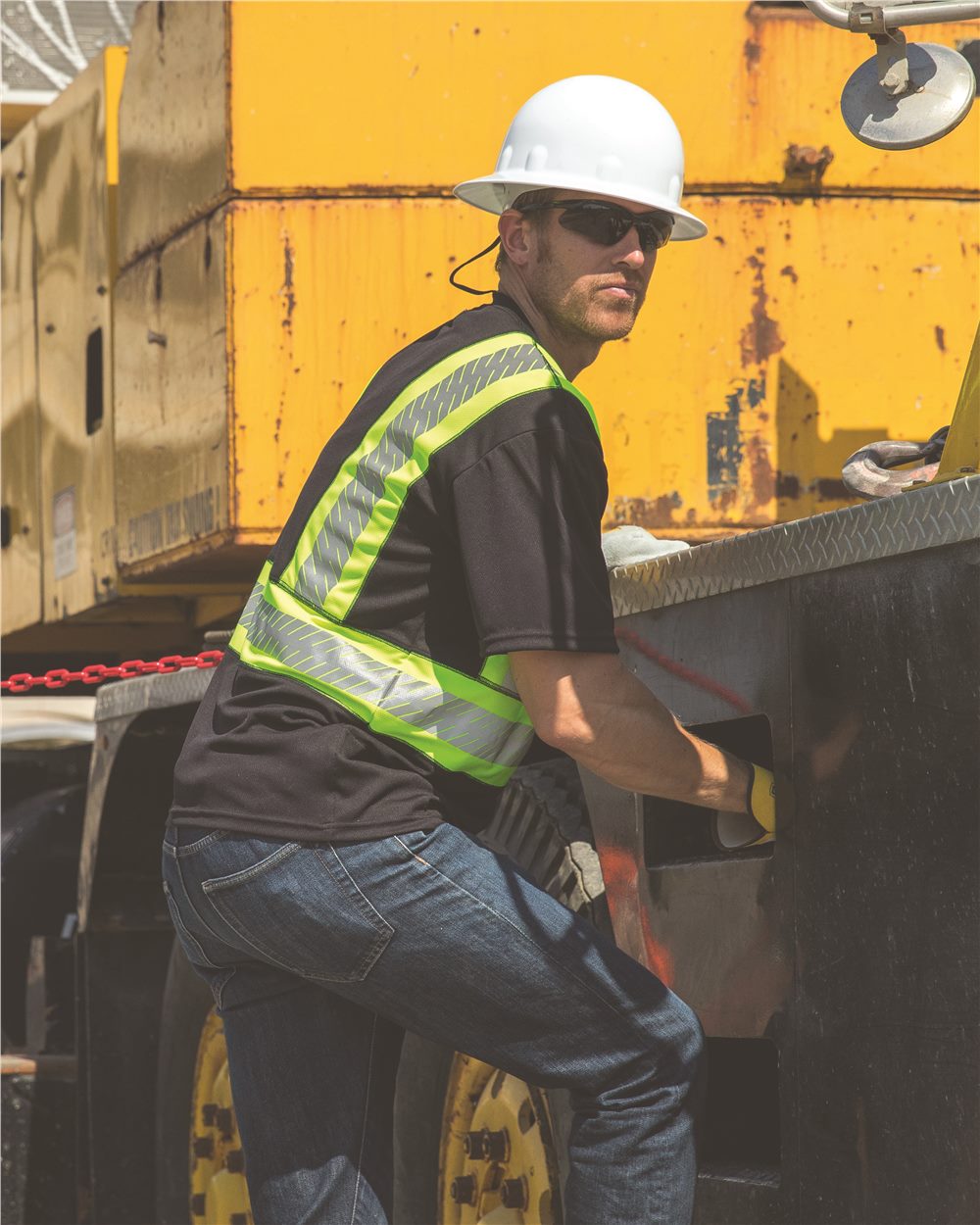 EV Series Enhanced Visibility Contrast Pocket T-Shirt 204