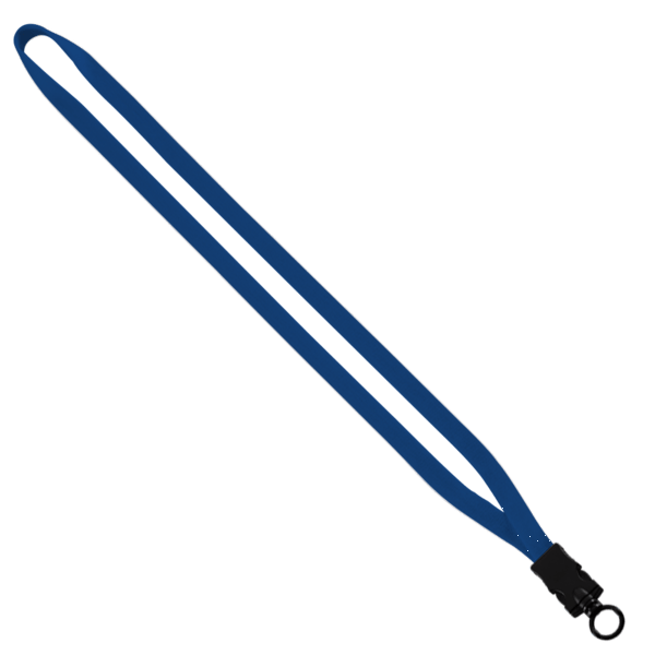 1/2" Cotton Lanyard with Plastic Snap-Buckle Release & O-Ring 3