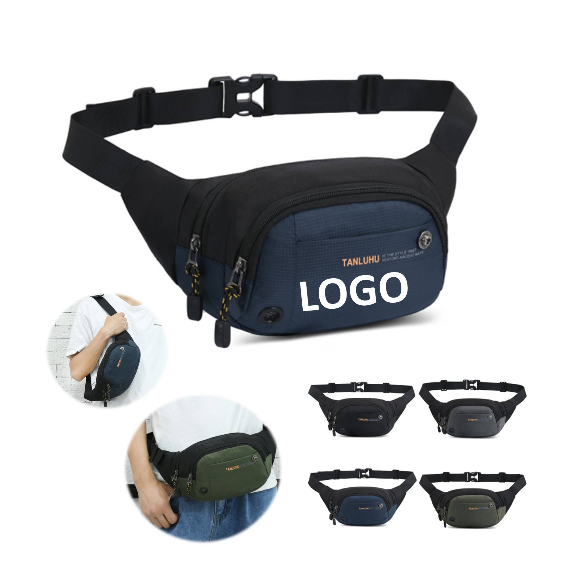 Business Cashier Leisure Chest Bag Fanny Pack 4