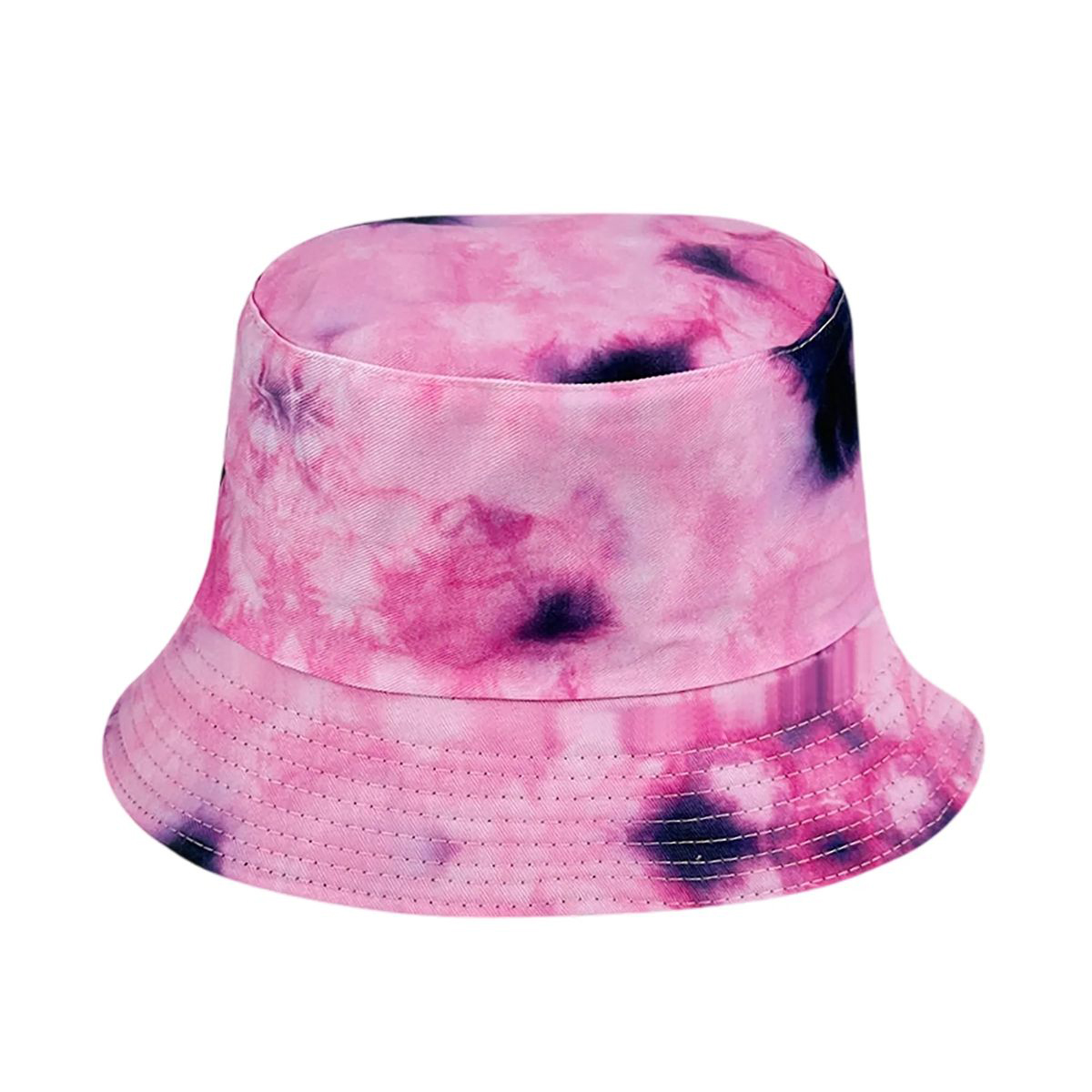 Plastic Tie Dye Hat with Foldable Double Sided Design 41