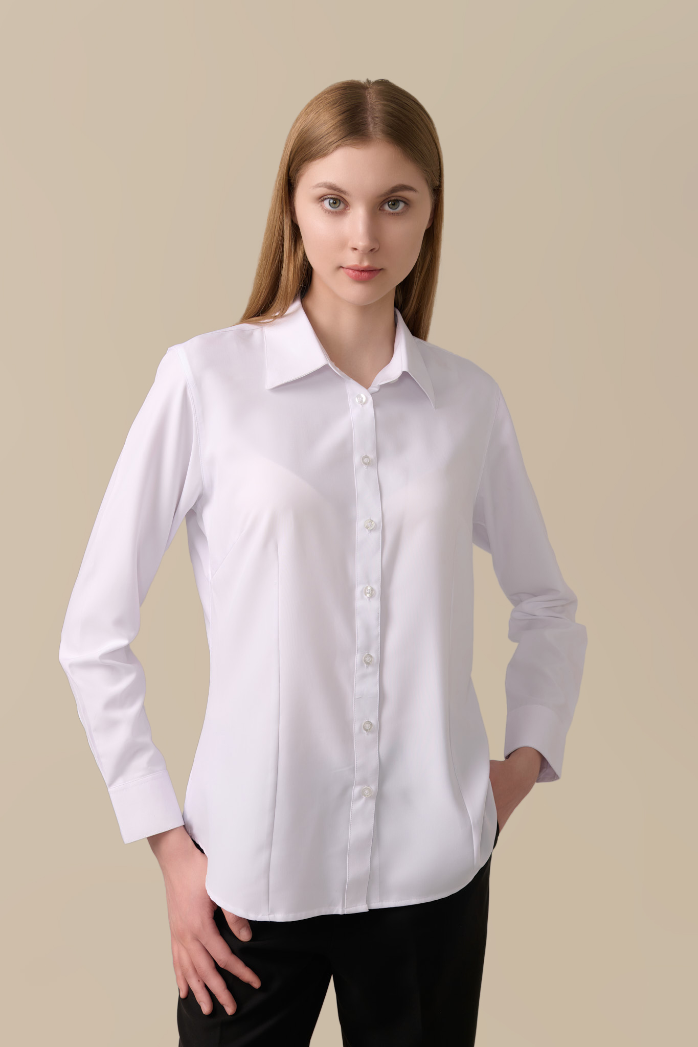 Elemental® Coffee Shirts - Button Down Sustainable Dress Shirts - Women 10