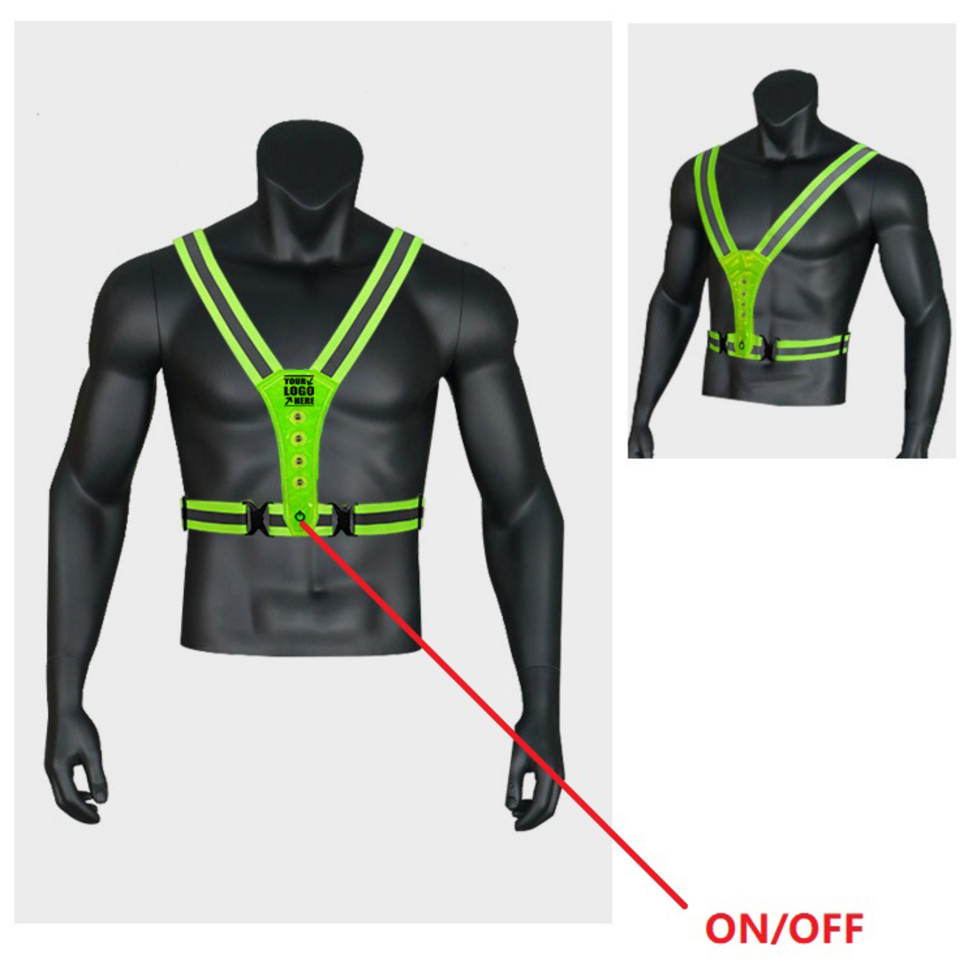 LED Reflective Safety Vest for Nighttime 1