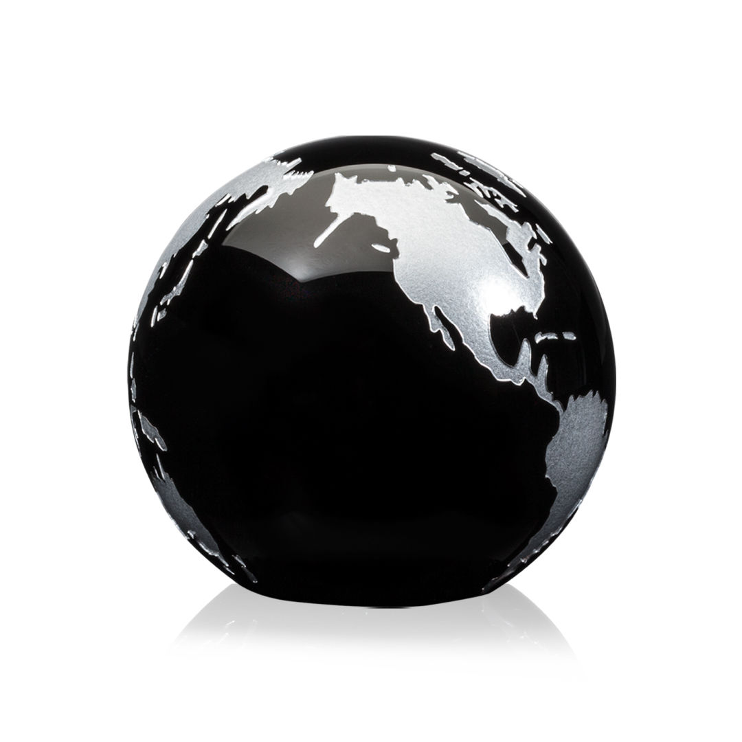 Globe Paperweight - Black 3