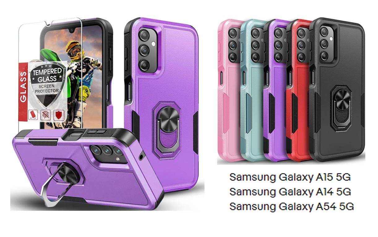 iBank ® Shockproof Case compatible with Galaxy A54/A55/A35/A71/A15/A16/A21 2