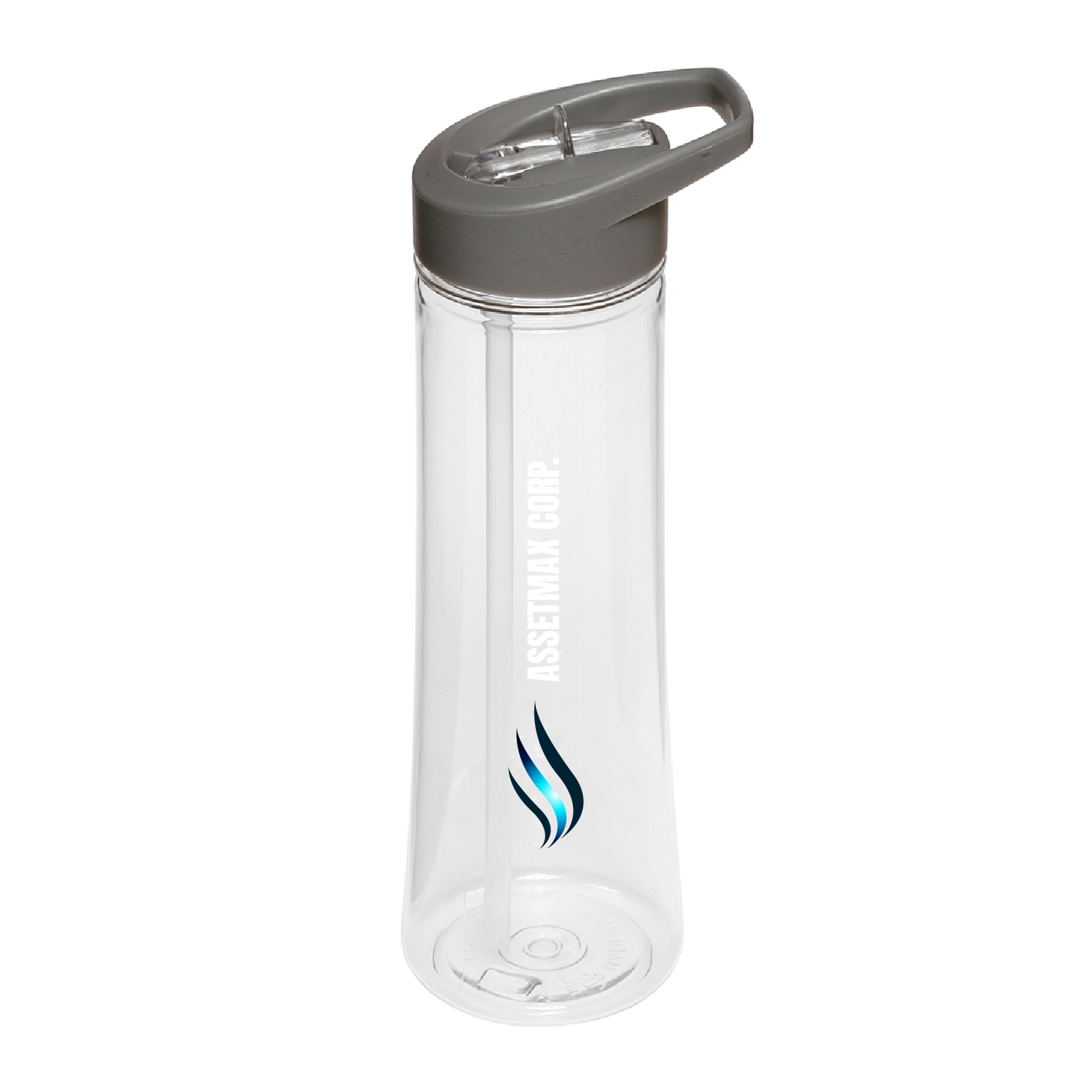 22 oz. Aqua Plastic Sports Water Bottle (Full Color Imprint) 5