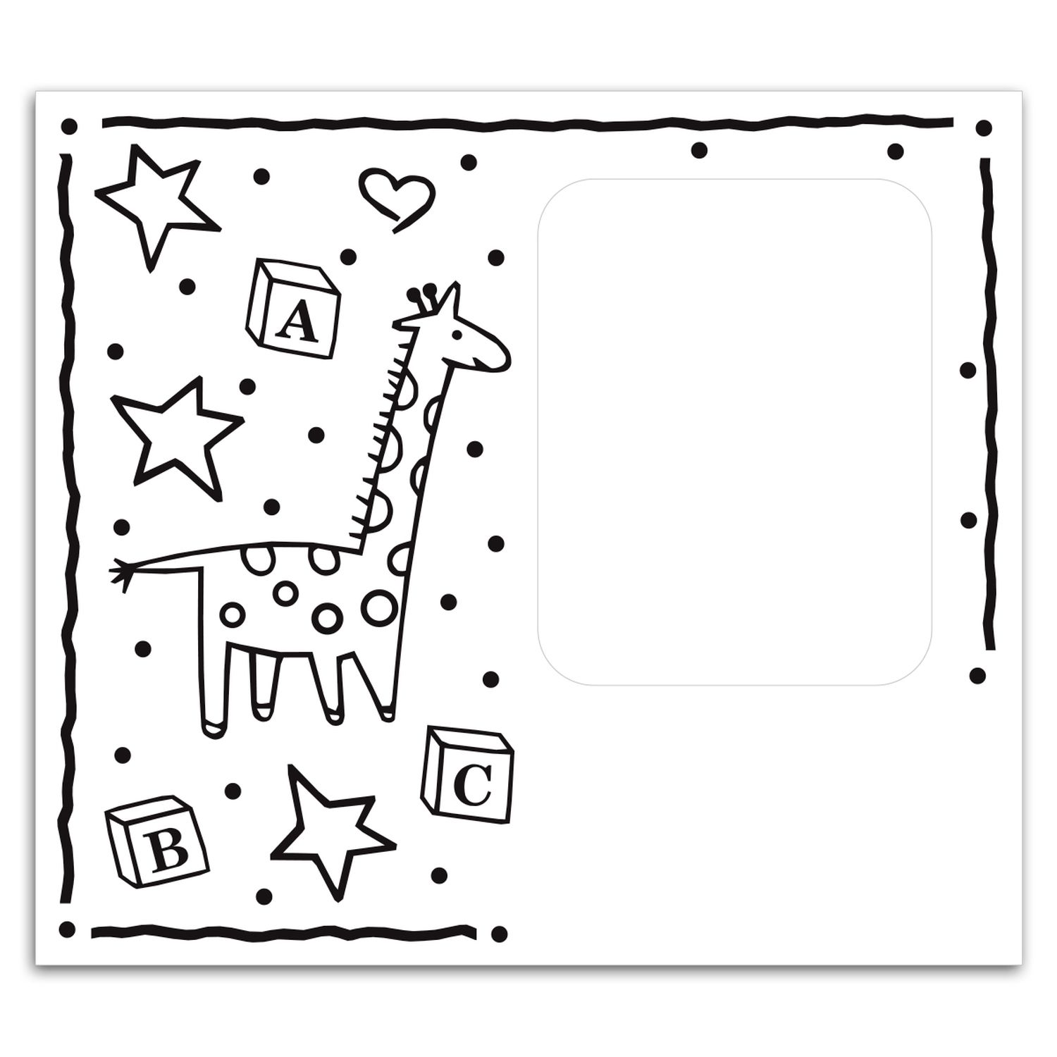 Rectangle Punch Out Picture Frame Magnet 2