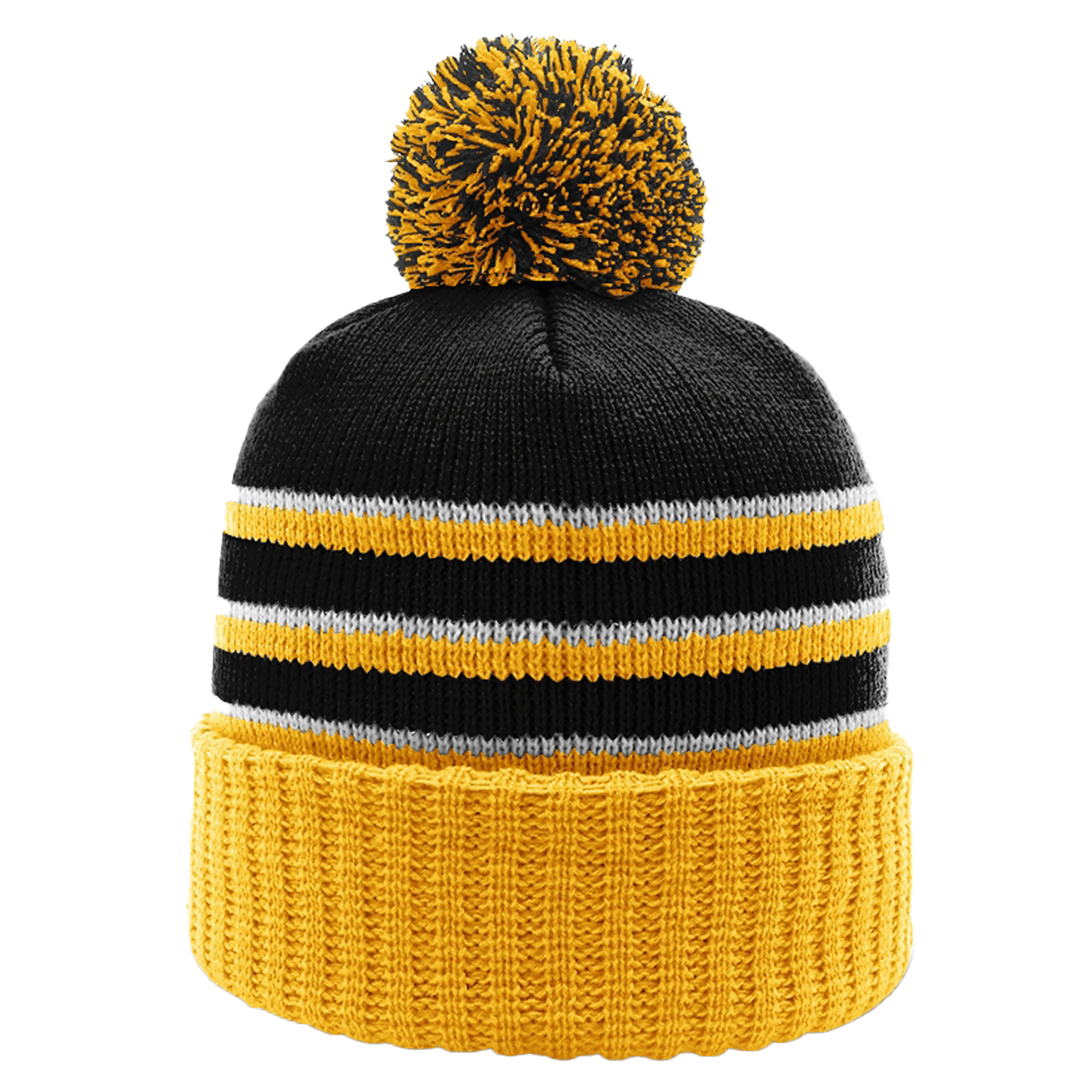 Richardson 134 Striped Cuffed Beanie with Pom 8