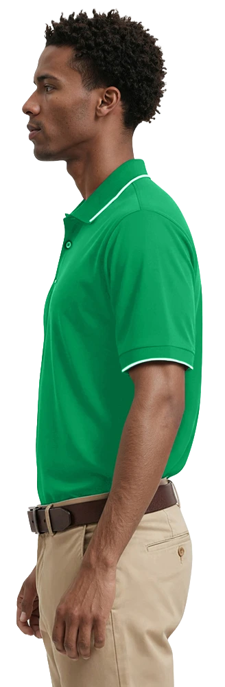 Men's Striped Trim Value Wicking Polo 43