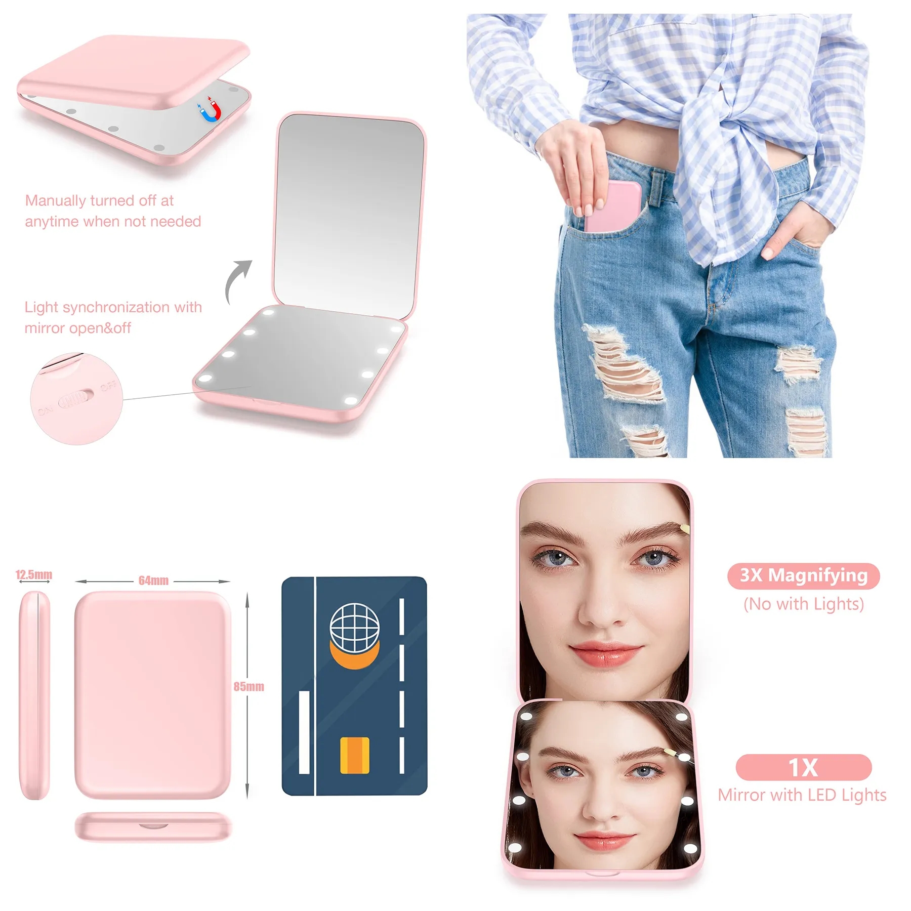 Compact Led Pocket Mirror 3