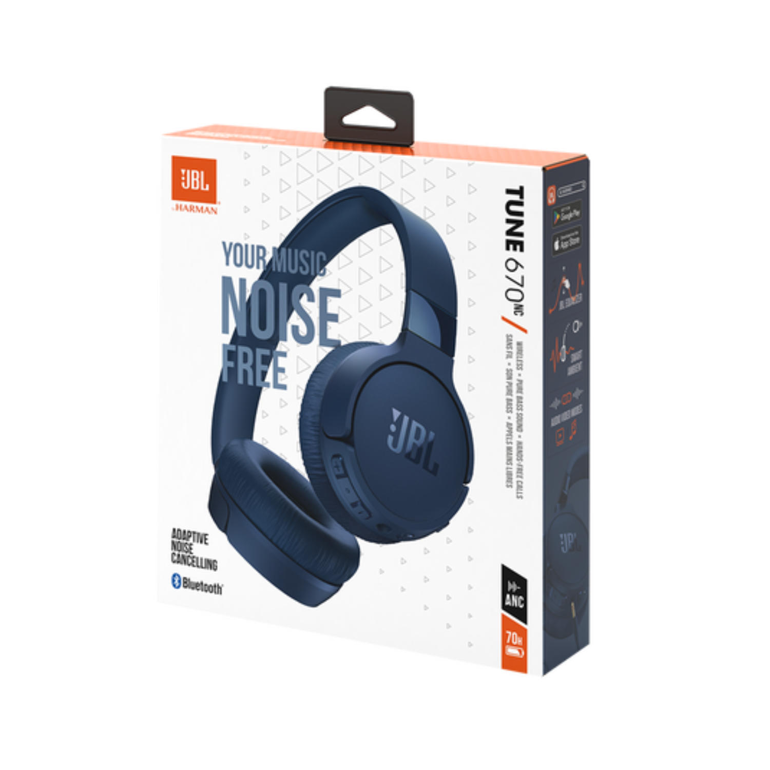 JBL® Tune 670NC Noise Cancelling Wireless Over Ear Headphones 3