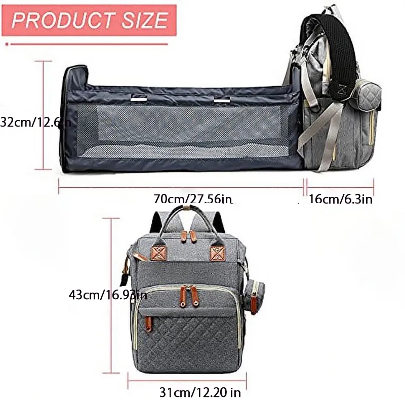 Backpack Diaper Bag with Changing Station 7