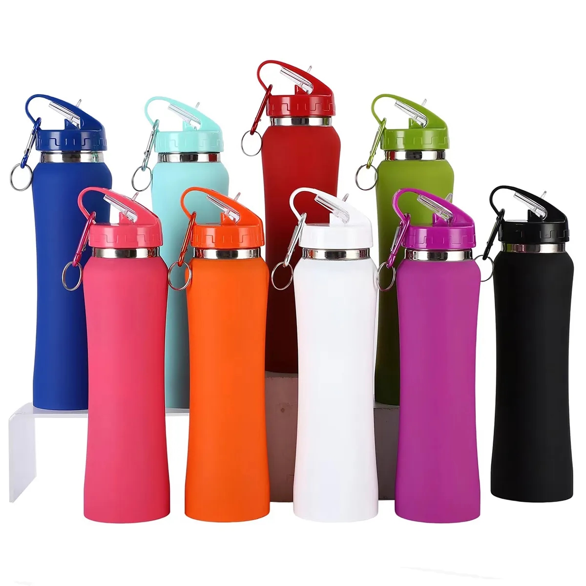 20oz Stainless Steel Small Waist Straw Thermos 3