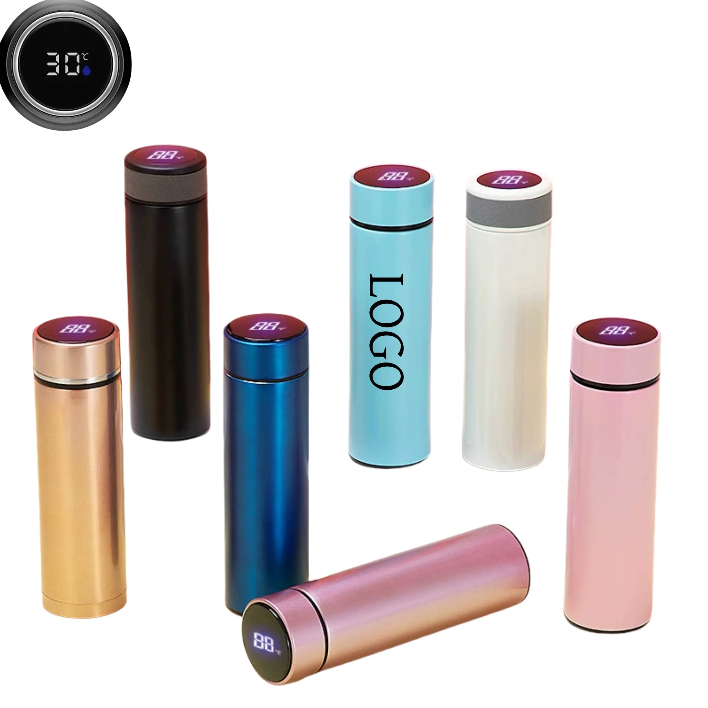 16 OZ Stainless Steel Smart Thermos Cup with LED Temperature 4