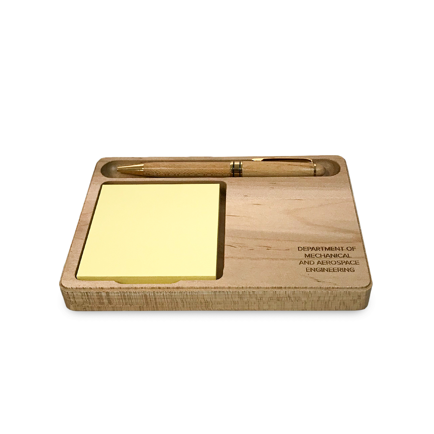 Memo and Pen Wood Desk Set 3