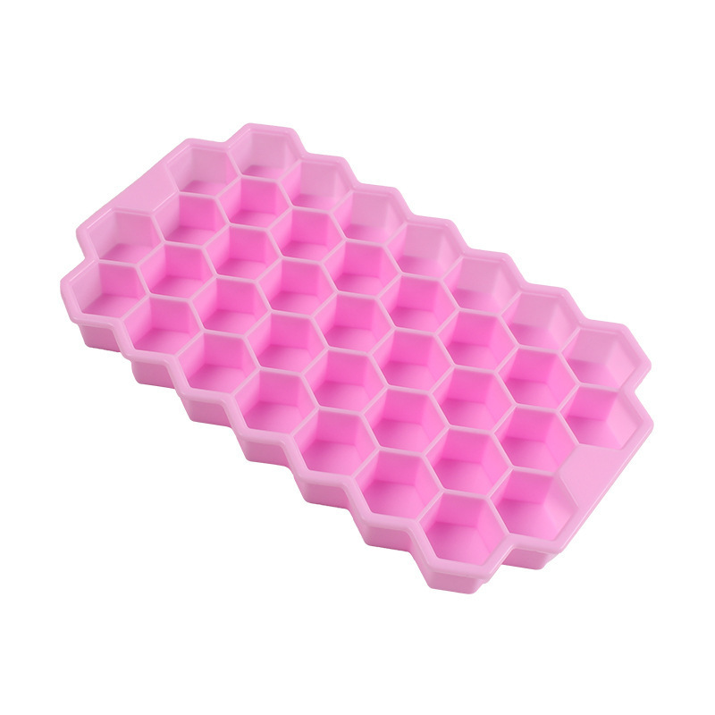 Silicone 37 Honeycomb Shape Ice Cube Mold 2