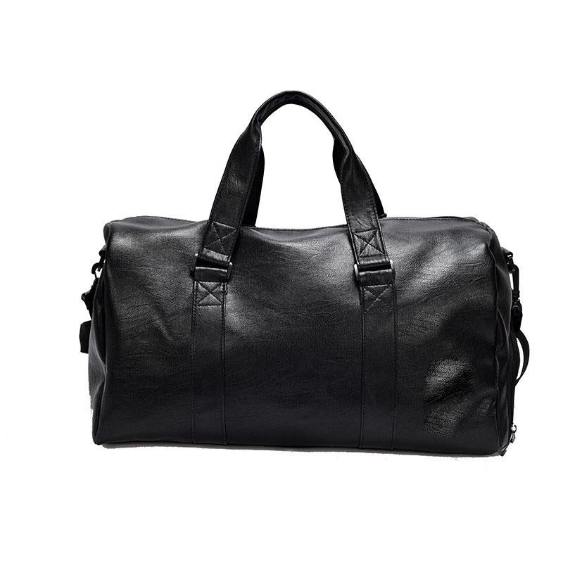Leather Travel/Duffel Gym Bag W/ Shoe Pouch 8