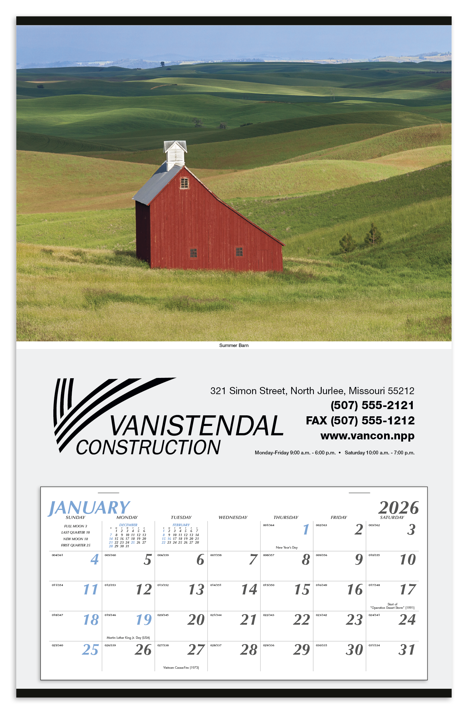 Triumph® Calendars Large Hanger Calendar 54
