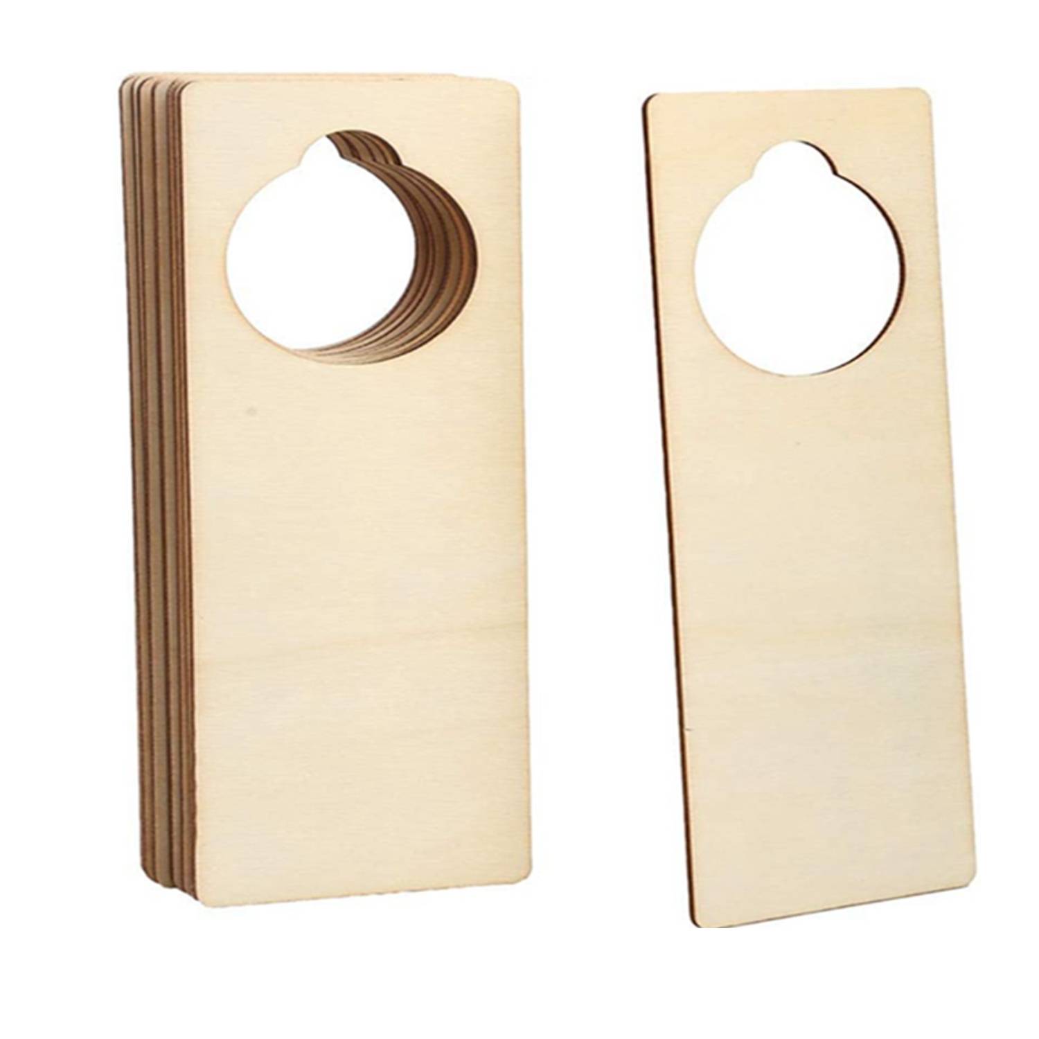 Wooden Double Sided Custom Door Hanger Tag 3