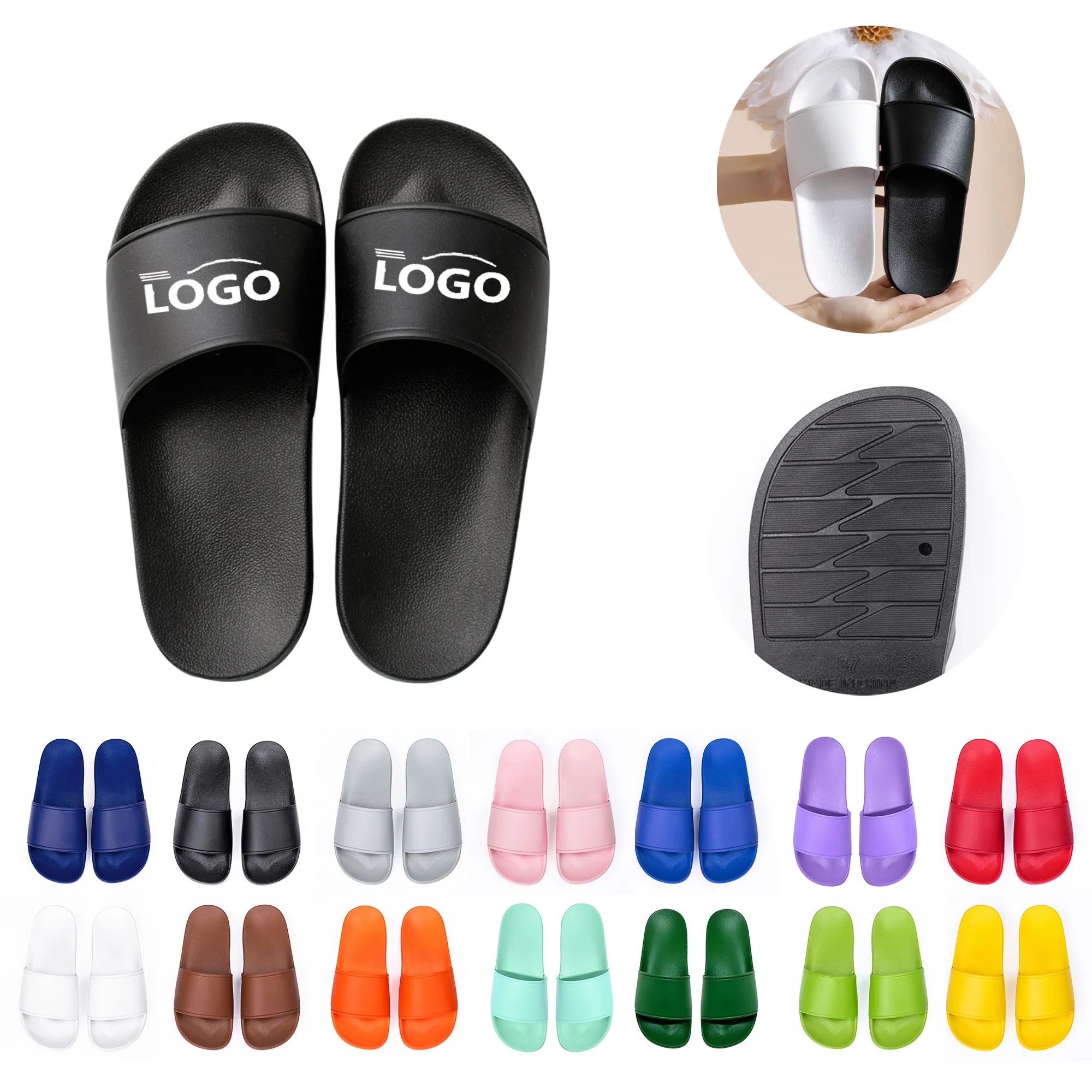 Summer PVC Non Slip Slippers 10 Size 9