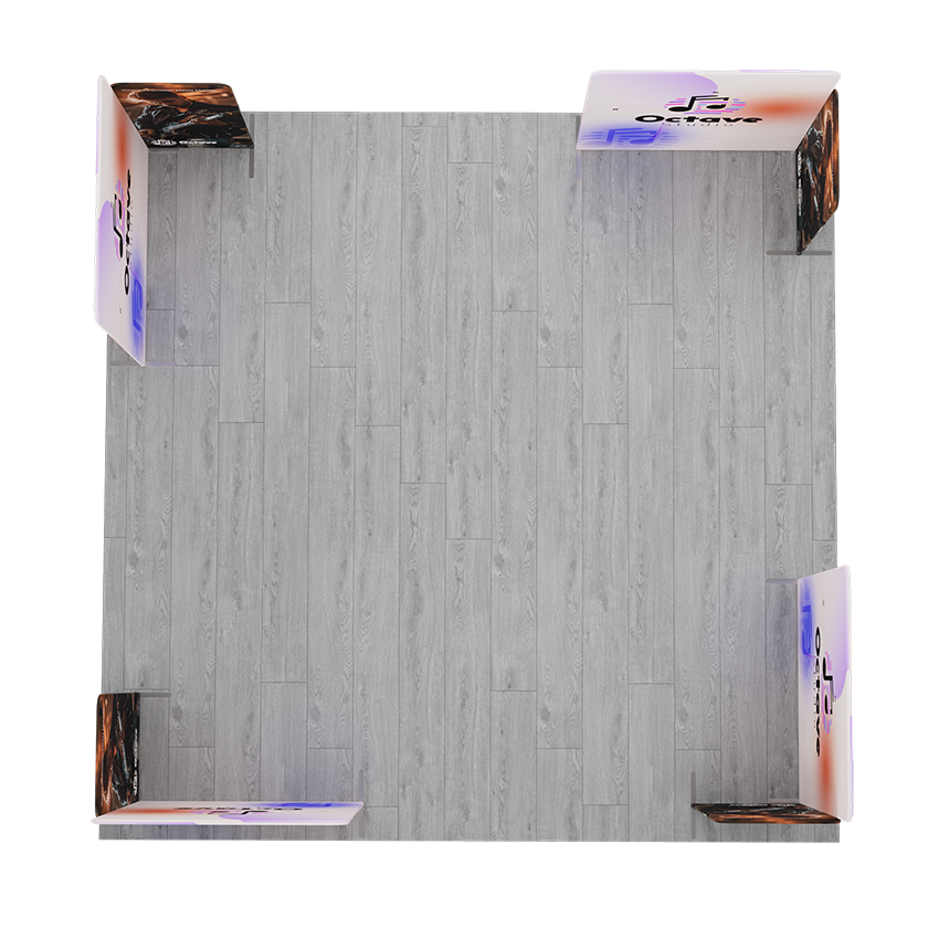NEW MagLock 20'x20' Booth Fabric Display Kit A 3