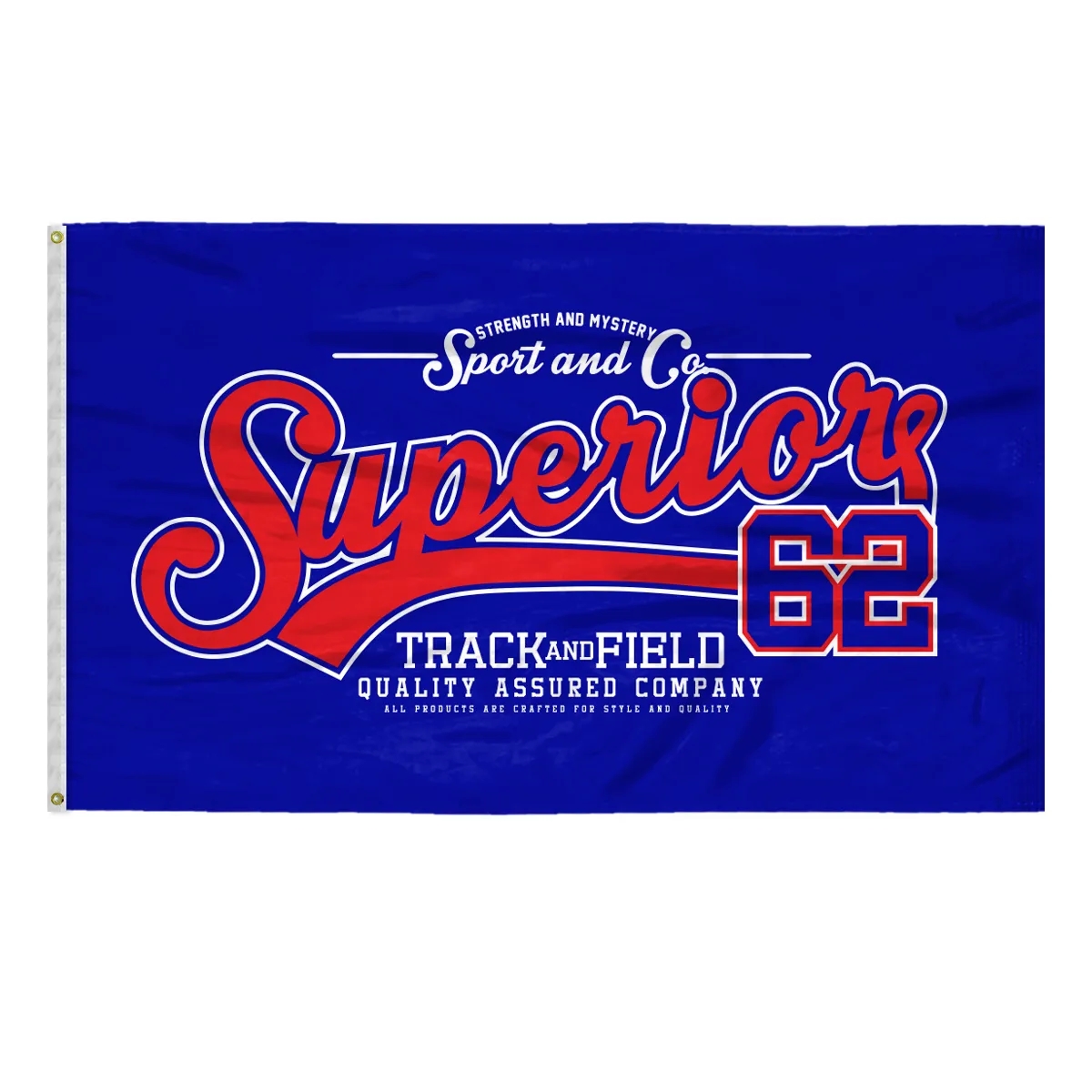 Custom Screen Sublimation Flag - 6' x 10' Silk Poly 1